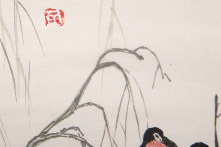 ECOLE CHINOISE, Signature FU NU SHIAN REN ???? - Immortel taoïste contemplant l…