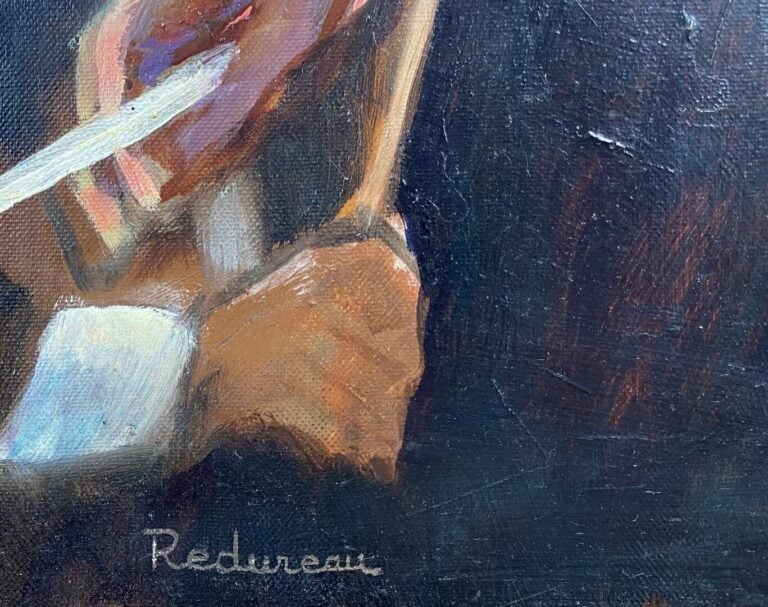 Ecole du XXe siècle - Concerto - Huile sur toile - Signé en bas à droite - 60 x…