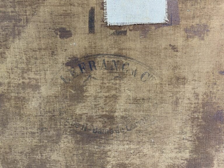 Ecole du XXe siècle - Homme au chapeau - Huile sur toile - Signée en bas à droi…