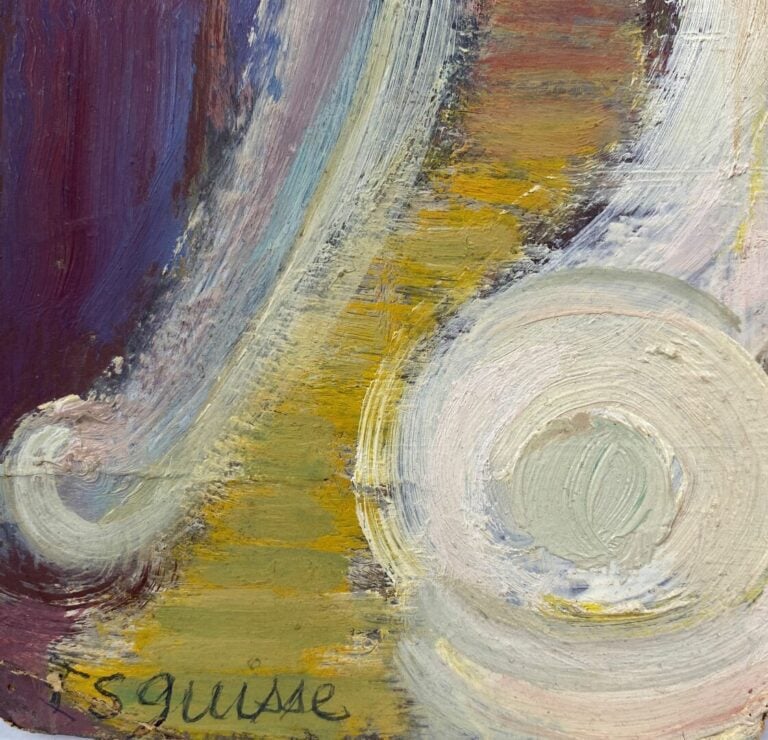 Ecole du XXe siècle - Nu féminin - Huile sur toile - Porte un monogramme "FA" -…