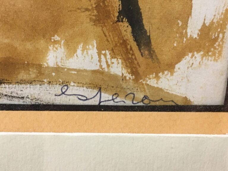 Ecole du XXème siècle. - Femme à l'éventail - Dessin au lavis d'encre de Chine…