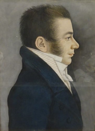 Ecole française du début du XIXème siècle. - Portraits de trois hommes et trois…