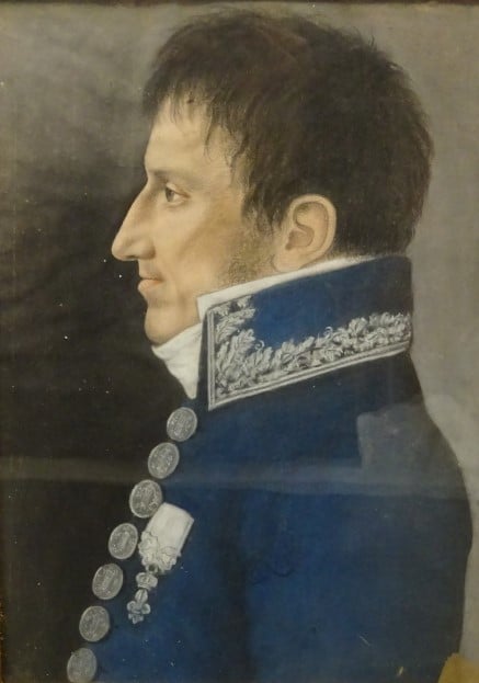 Ecole française du début du XIXème siècle. - Portraits de trois hommes et trois…