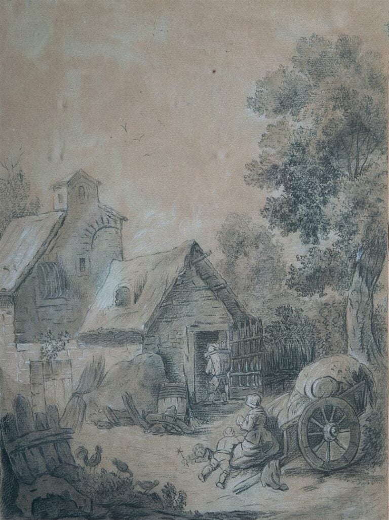 Ecole française du XVIIIème siècle, entourage de Jean-Honoré Fragonard. - Le re…