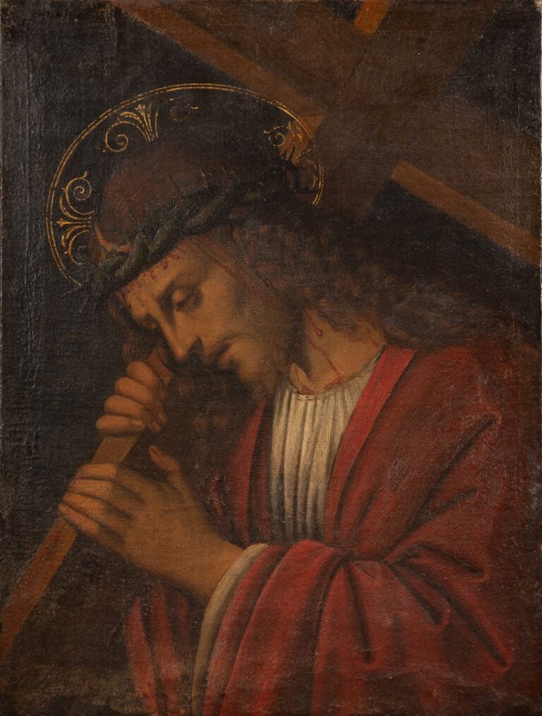 École italienne du XVIIe siècle d'après Andrea Solari - Le Christ à la couronne…