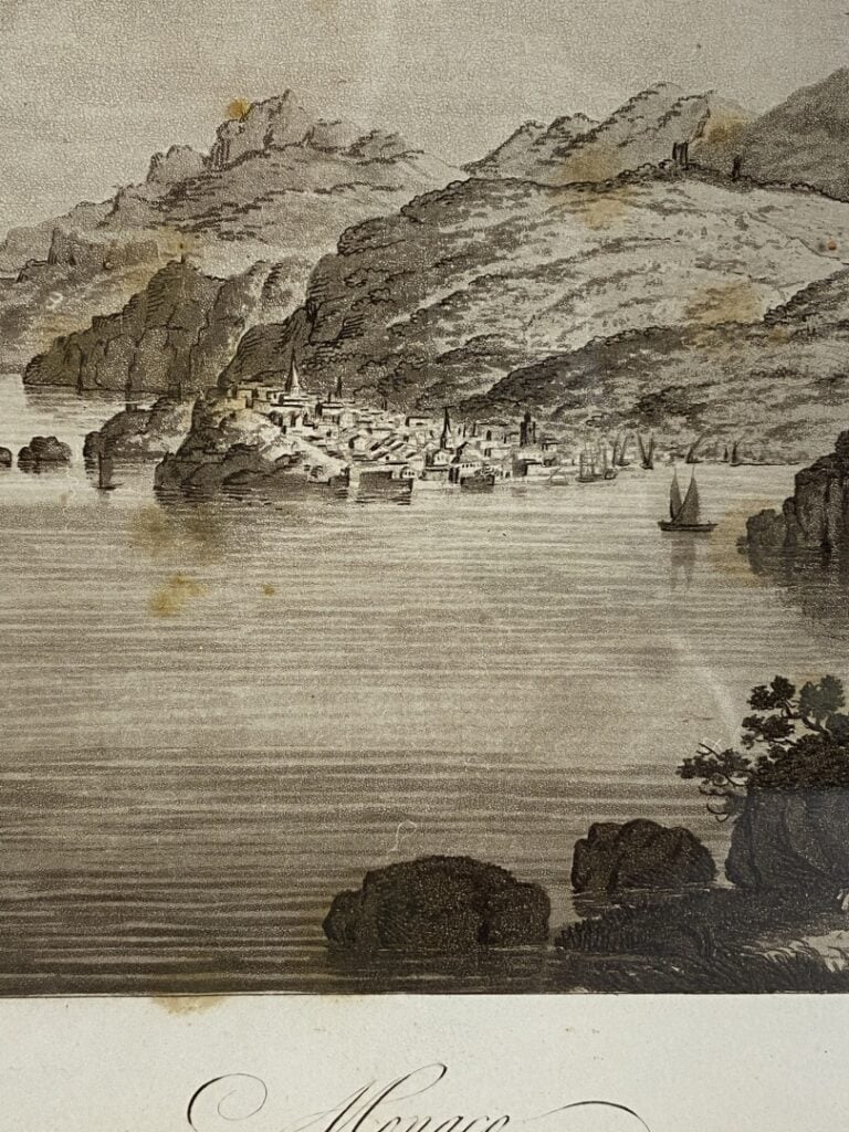 Ecole régionaliste - Lot de 5 gravures sur la région niçoise - Vue du cours, de…