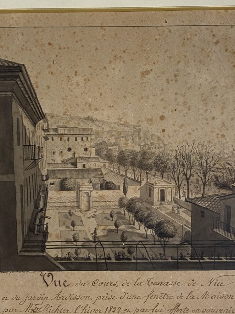 Ecole régionaliste - Lot de 5 gravures sur la région niçoise - Vue du cours, de…
