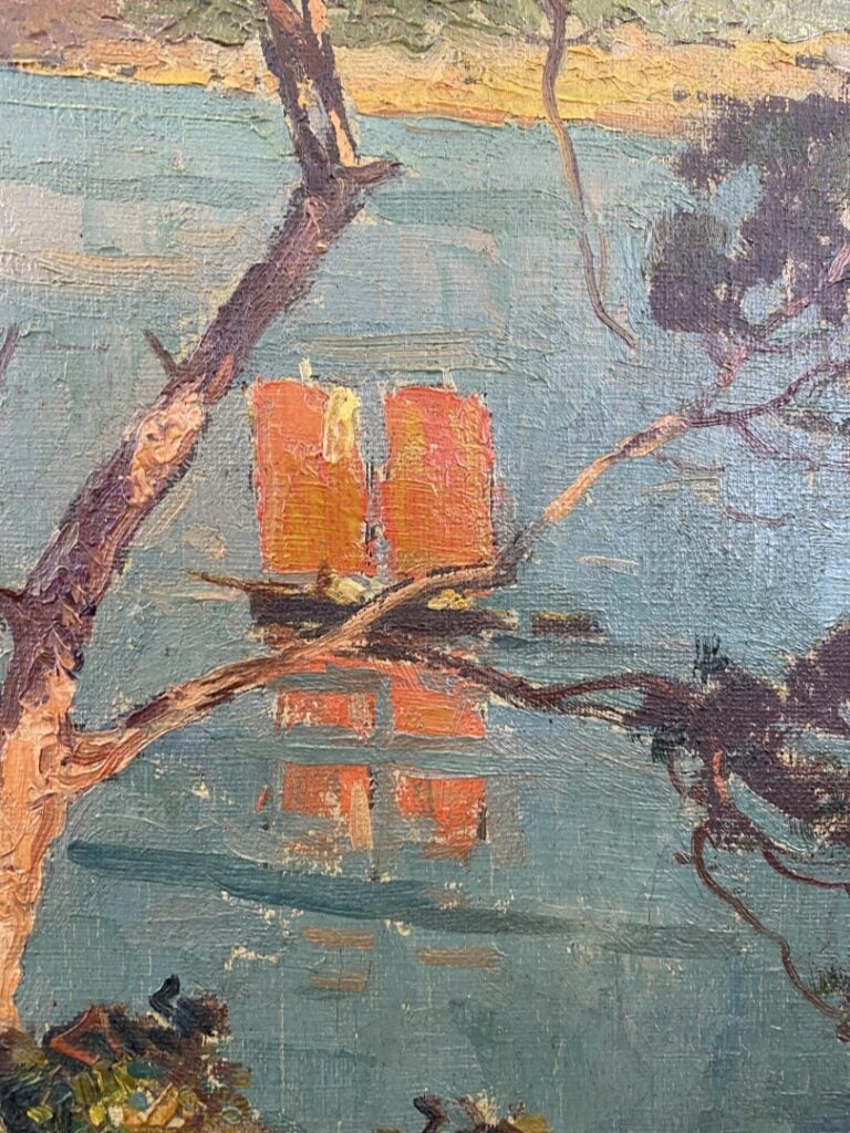Edouard DOIGNEAU (1865-1954). - Moutons sur l'île aux moines - Huile sur toile…