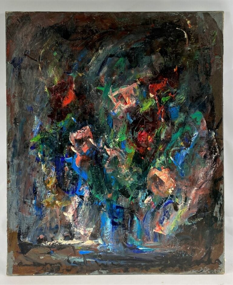 Elemer VAGH-WEINMANN (1906-1990) - Les glaïeuls - Huile sur toile, signée en ba…