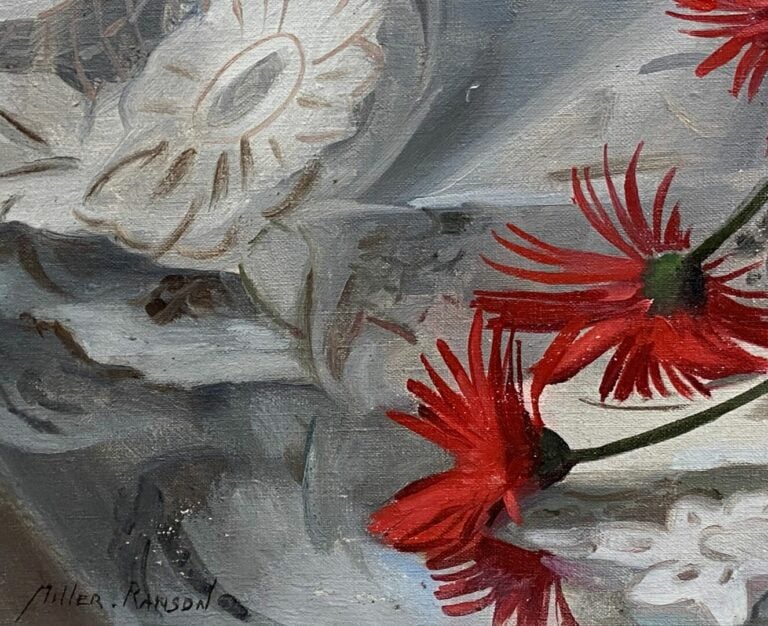 Elie MILLER-RANSON (1907-1989) - Bouquet de fleurs - Huile sur toile, signée en…
