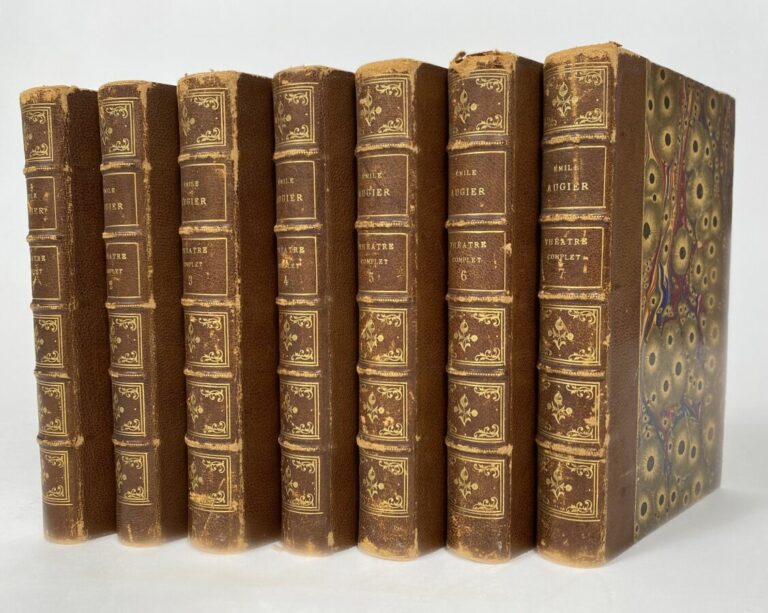 [Emile Augier:Théatre complet].Vol.I-VII.Edité à Paris chez Calmann Lévy en 189…