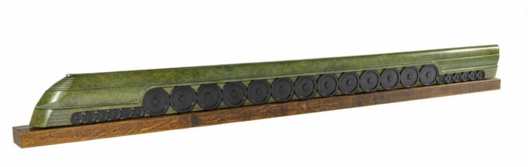 Emmanuel ZURINI (né en 1942) - Black comet - Rare épreuve en bronze à patine ve…