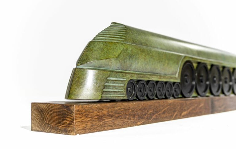 Emmanuel ZURINI (né en 1942) - Black comet - Rare épreuve en bronze à patine ve…