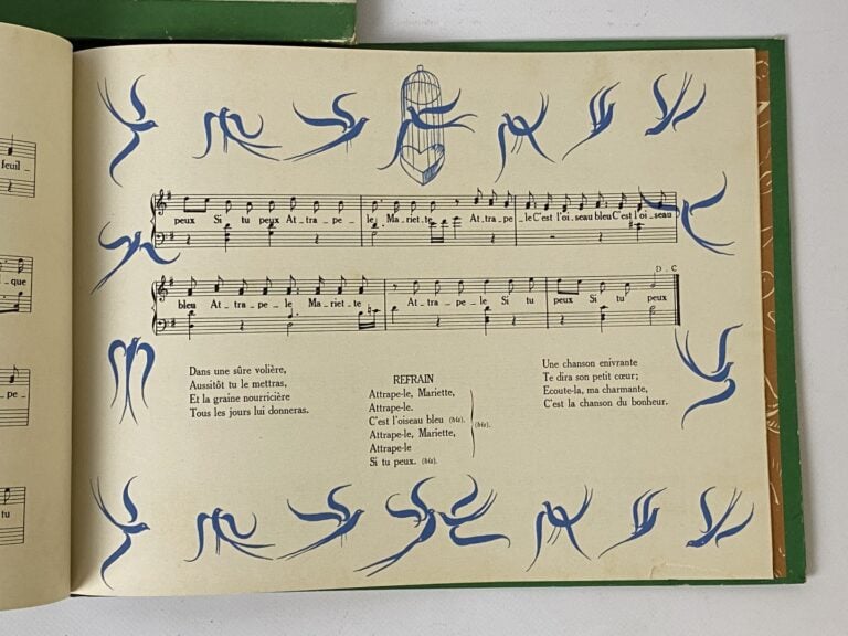 En gardant mon troupeau, douze chansons de Maria GUIZOL, deux recueils - Dessin…