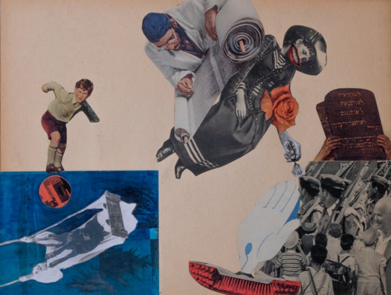 Endre BALINT (1914-1986) - Sans titre, 1963 - Collage sur papier, signé et daté…