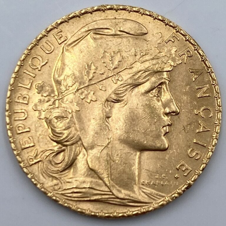 Ensemble de 25 pièces d'or : - 1 pièce de 20 Francs en or type "Napoleon III Tê…
