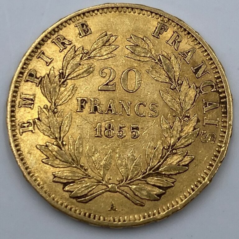 Ensemble de 25 pièces d'or : - 1 pièce de 20 Francs en or type "Napoleon III Tê…
