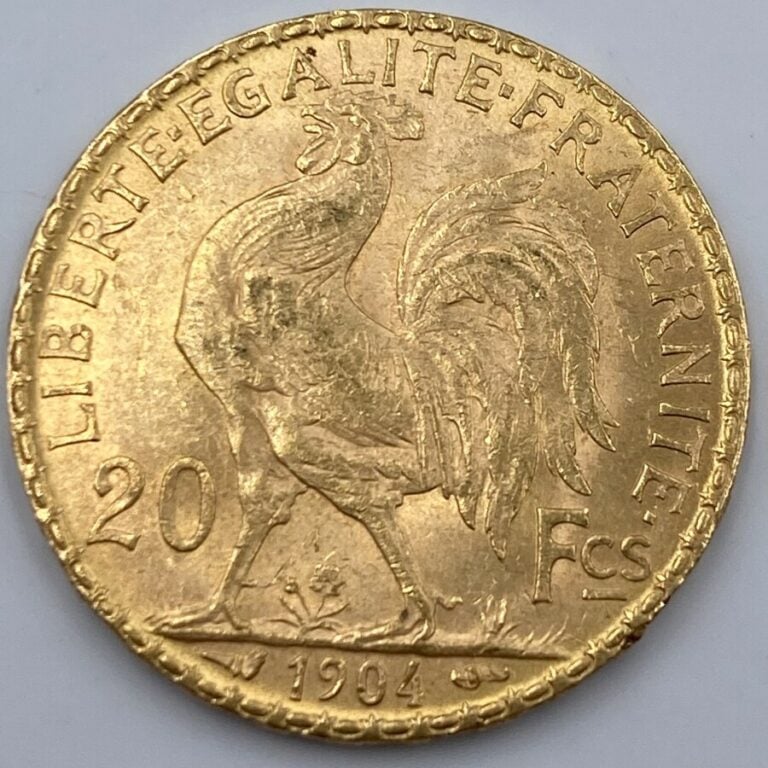 Ensemble de 25 pièces d'or : - 1 pièce de 20 Francs en or type "Napoleon III Tê…