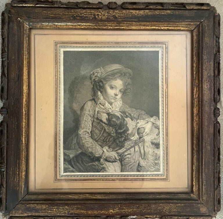 Ensemble de 7 gravures en noir : - « La reconnoissance de Fonrose ». - « L'acte…