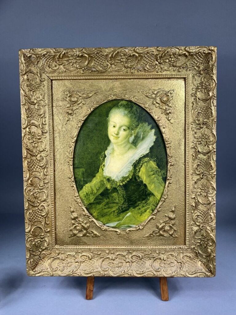 Ensemble de cadres en bois et stuc doré, formats divers - (en l'état)