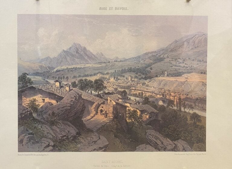 Ensemble de cinq gravures sur Nice et la Savoie - (déchirures, tâches) - AJOUT…