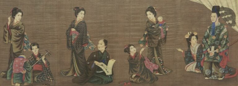 ENSEMBLE DE DEUX (2) PEINTURES SUR PAPIER - Japon, Epoque MEIJI (1868-1312) - P…