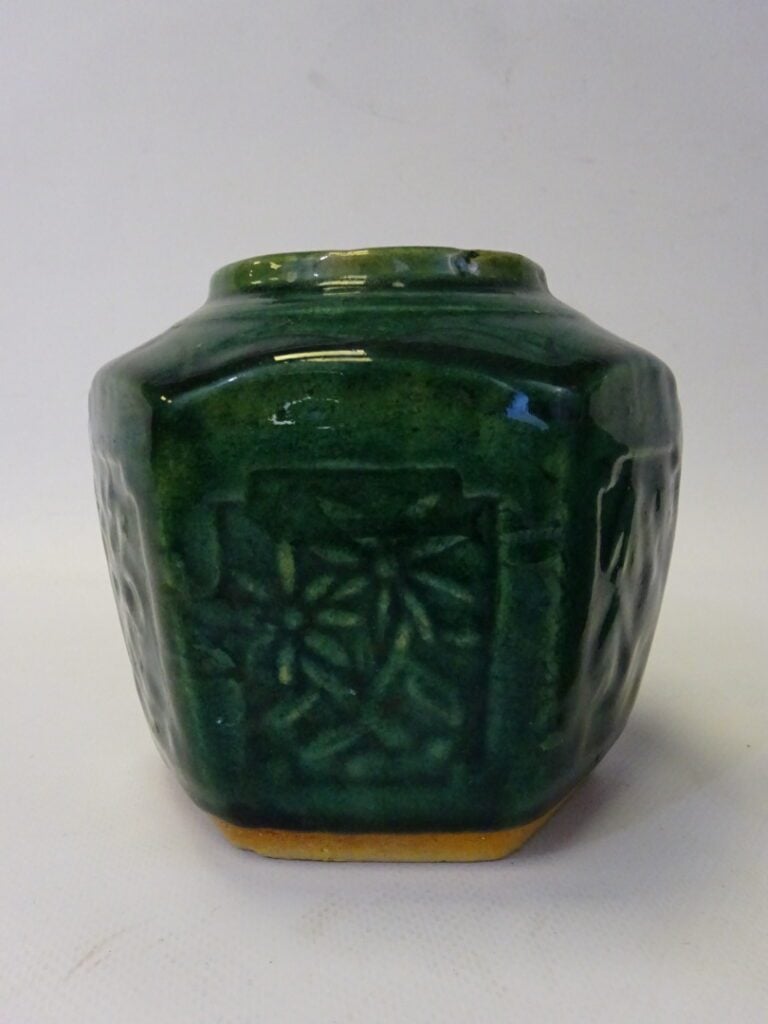 ENSEMBLE DE DEUX (2) POTS EN TERRE CUITE EMAILLE VERT - Vietnam ou Chine du Sud…
