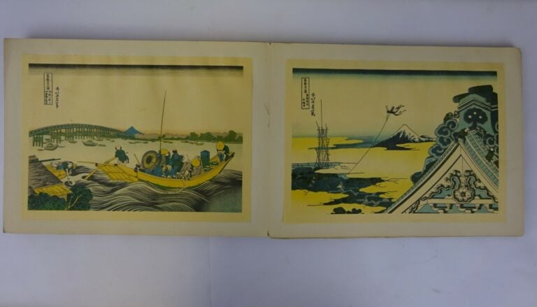 ENSEMBLE DE DEUX ALBUMS DE REPRODUCTIONS, D'APRES HOKUSAI ET HIROSHIGE - Les tr…