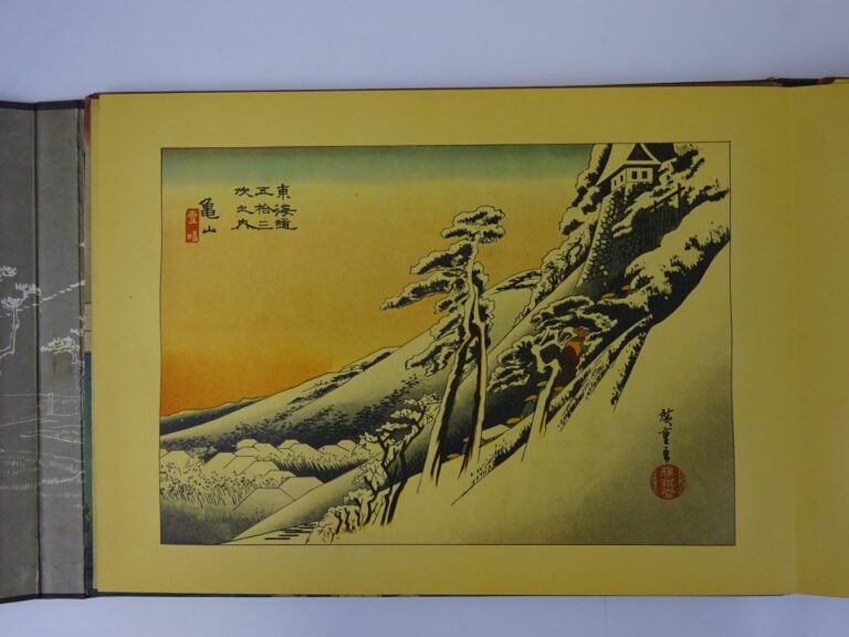 ENSEMBLE DE DEUX ALBUMS DE REPRODUCTIONS, D'APRES HOKUSAI ET HIROSHIGE - Les tr…