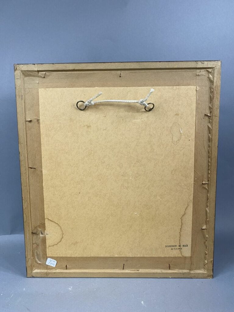 Ensemble de diverses pièces encadrées comprenant des gravures, huile sur isorel…