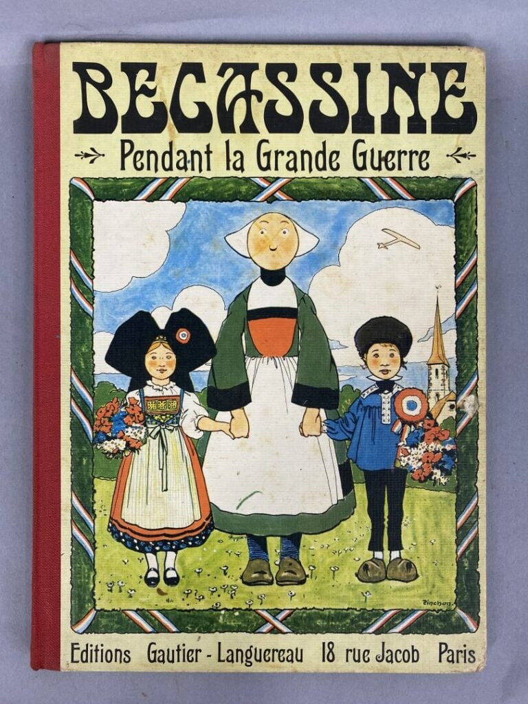 Ensemble de quatre bandes-dessinées comprenant Bécassine pendant la Grande Guer…