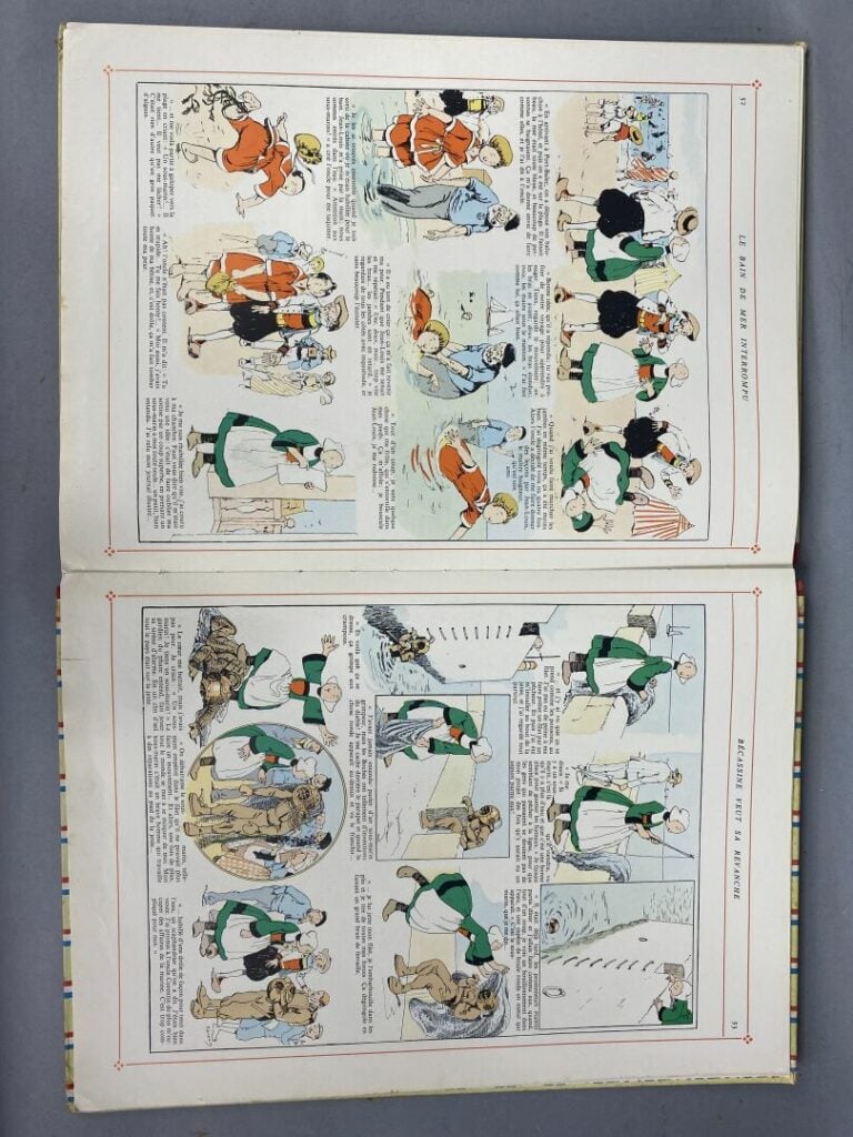 Ensemble de quatre bandes-dessinées comprenant Bécassine pendant la Grande Guer…