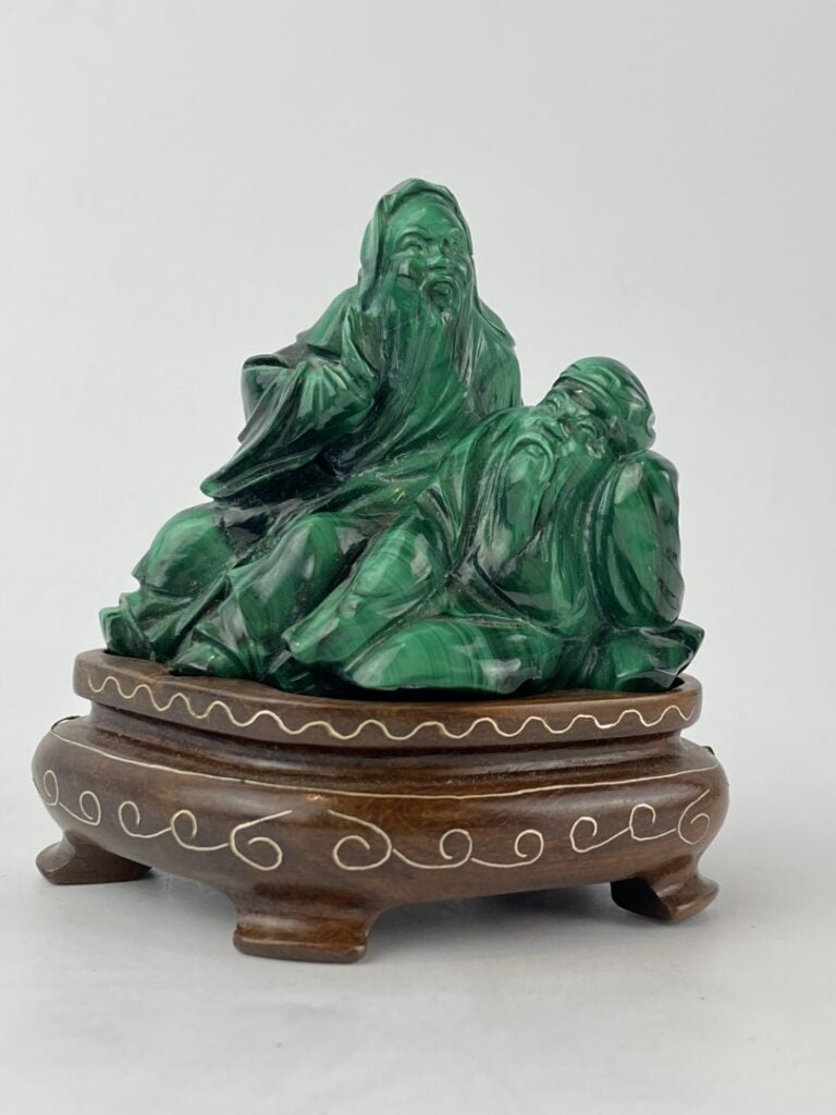 Ensemble de sept (7) sujets en pierre dures - Chine - Comprenant - - deux guany…