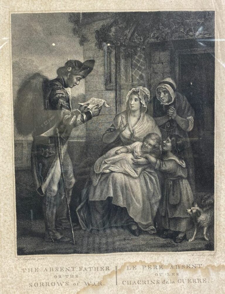 Ensemble de six gravures comprenant Vue du bassin de Neptune dans le jardin de…
