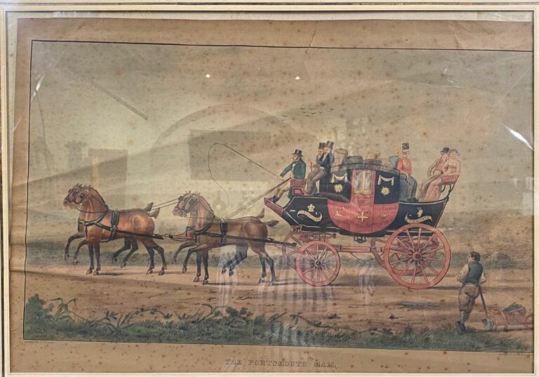 Ensemble de six gravures comprenant Vue du bassin de Neptune dans le jardin de…
