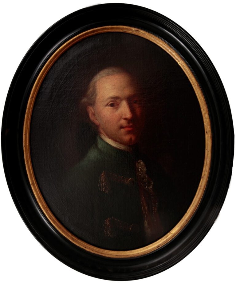Entourage d'Adolf Ulrik WERTMULLER, vers 1780 - Portrait d'homme à la veste ver…
