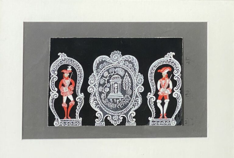 ERTÉ (Romain de Tirtoff dit) (1892-1990) - Projet de décor - Gouache sur papier…