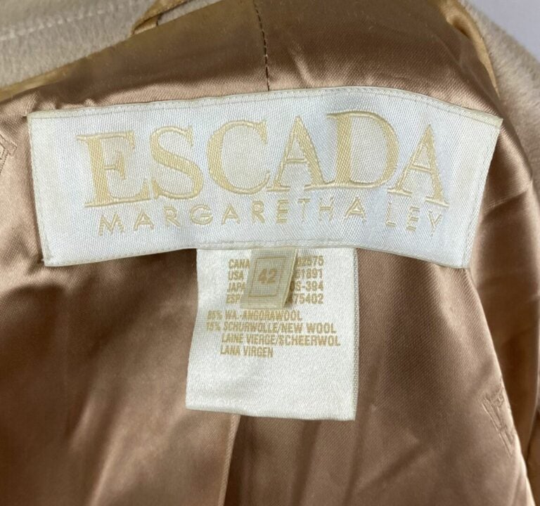 ESCADA - Blazer en laine beige - Taille 42 - (très bel état)