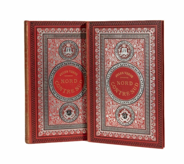 [États-Unis] Nord contre Sud par Jules Verne. Illustrations de Benett. Paris, B…