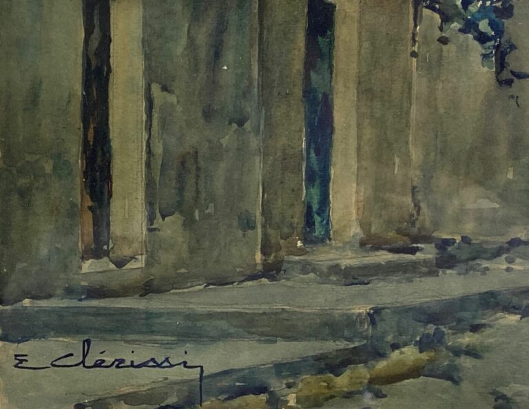 Etienne CLERISSI (1888-1971) - Village provençal - Aquarelle sur papier, signé…