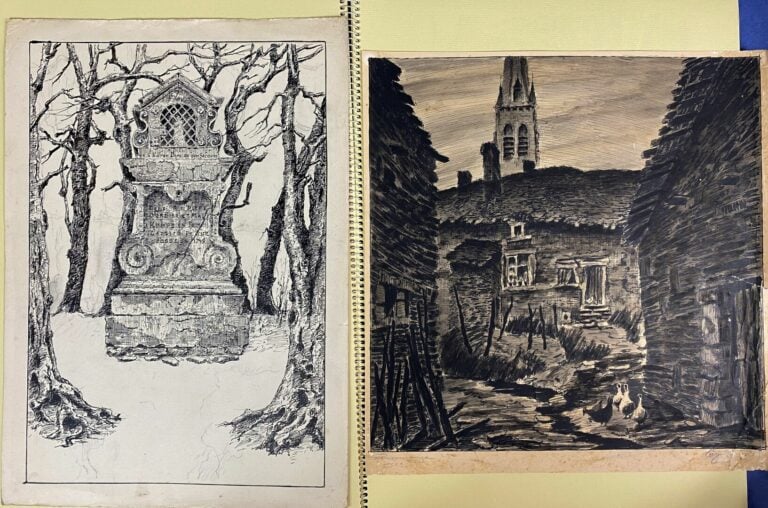Eugène WILLEMS (Belgique fin du XIXe-début du XXe siècle) - Lot de dessins et e…