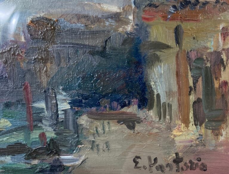 Ezio PASTORIO (1911-2006) - Vue de Venise - Huile sur panneau, signée en bas à…