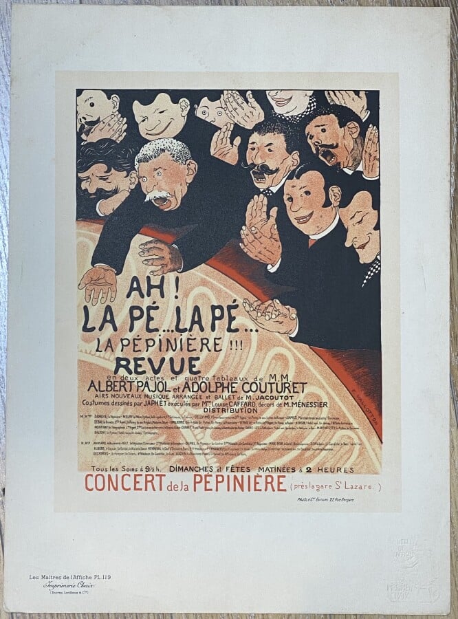 Félix VALLOTTON (1865-1925) - Ah la pé..la pé..la pépinière!!! ,1893 (pl 119 Le…