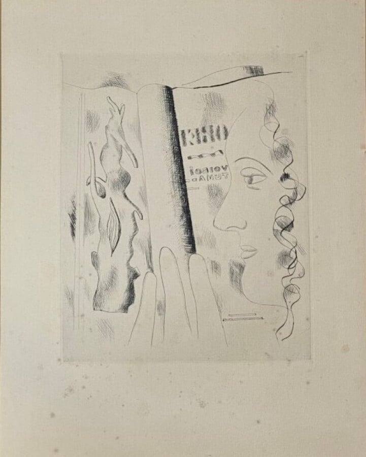 FERNAND LÉGER (1881-1955) - Femme de Profil, c. 1931 - Pointe sèche sur papier…