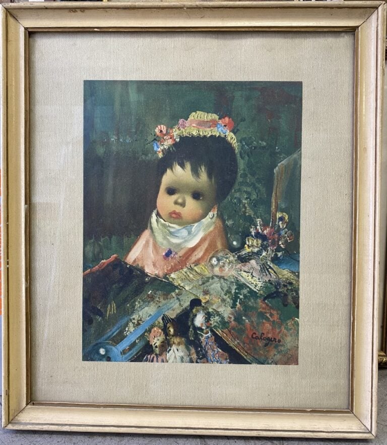 Fort lot de pièces encadrées, aquarelles, tableaux, gravures, en l'état sans ré…