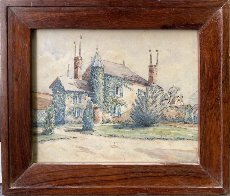 Fort lot de pièces encadrées, aquarelles, tableaux, gravures, en l'état sans ré…