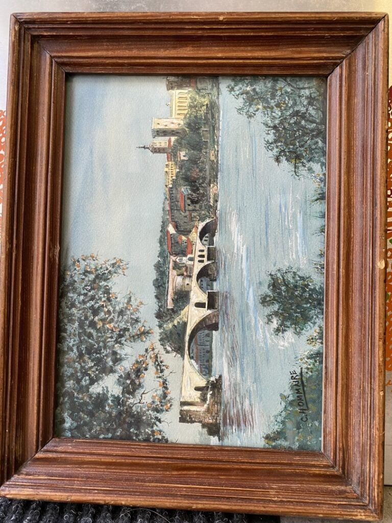 Fort lot de pièces encadrées, aquarelles, tableaux, gravures, en l'état sans ré…