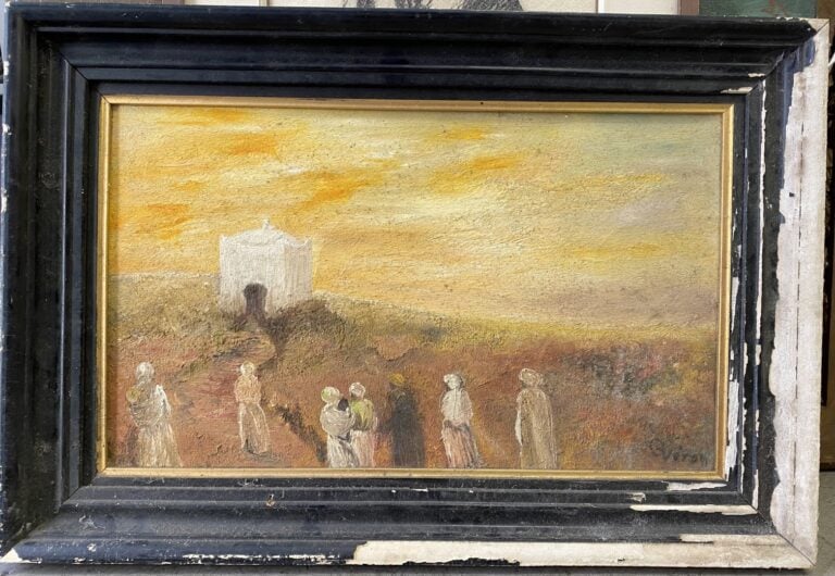Fort lot de pièces encadrées, aquarelles, tableaux, gravures, en l'état sans ré…