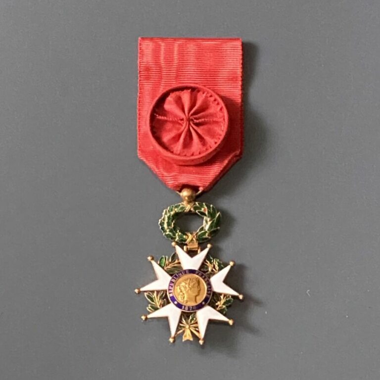 FRANCE - Ordre de la Légion d'honneur, IIIe République, étoile d'officier en or…