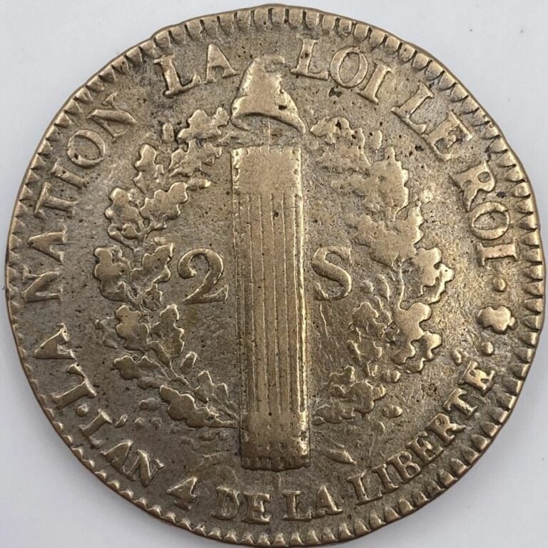 FRANCE - Une pièce en bronze Louis XVI, 2 Sols au faisceau, de type - « Françoi…